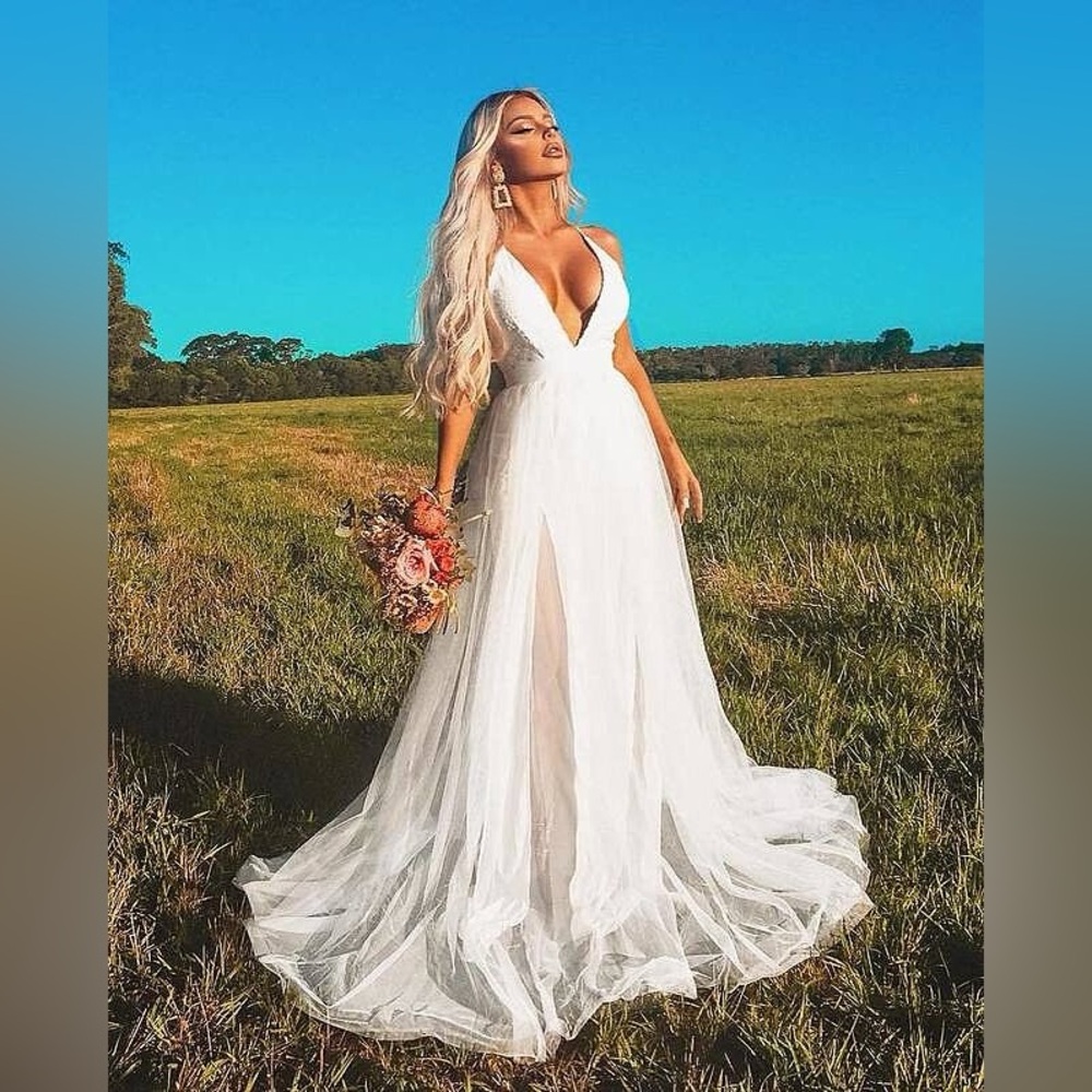 NWT Fashion Nova White Gown